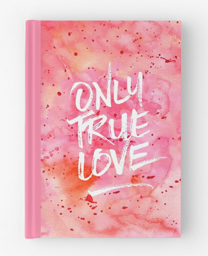 Only True Love hand-painted watercolor journal